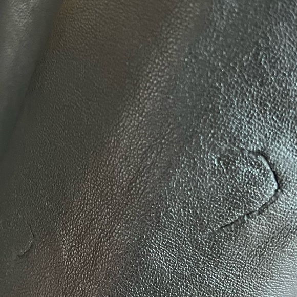 ALL SAINTS $595 LEATHER BOMBER/MOTO JACKET S - Picture 6 of 6